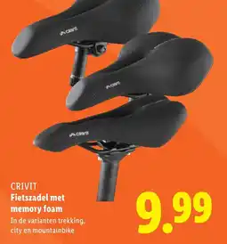 Lidl CRIVIT Fietszadel met memory foam aanbieding