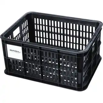 ANWB Basil fietskrat S black 17.5L recycled Zwart aanbieding