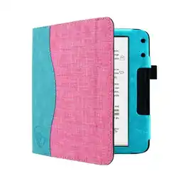 ANWB Dutch Shield Strap Case Kobo Libra Colour Pink-Turquoise aanbieding