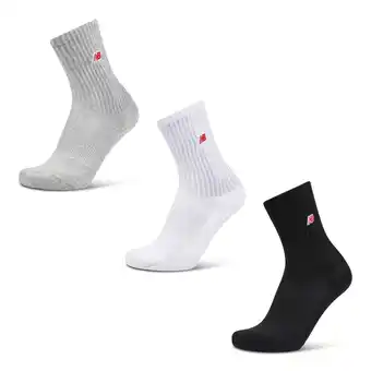Foot Locker New Balance Crew 3 Pack Unisex Sokken - Wit - Maat: 39-42 - Katoen - Foot Locker aanbieding