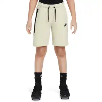 Foot Locker Nike Tech Fleece Unisex Korte Broeken - Beige - Maat: 128 - 137 CM - Foot Locker aanbieding