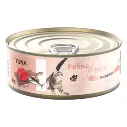 Zooplus 6x85g Feline Finest Tuna kattenvoer nat aanbieding