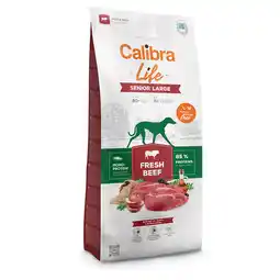 Zooplus Dubbelpak: 2x12kg Calibra Life Senior Large Breed met vers rundvlees hondenvoer droog aanbieding