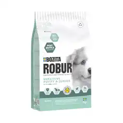 Zooplus Dubbelpak: 2x3kg Bozita Robur Sensitive Graanvrij Puppy Lam droog hondenvoer aanbieding