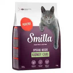 Zooplus Dubbelpak: Smilla Kattenvoer 2 x 4 kg - Adult Kidney Care aanbieding