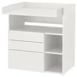 IKEA Witte smÅstad babycommode met lades en planken aanbieding