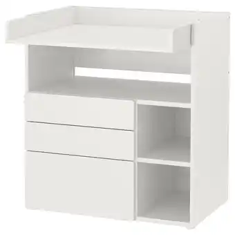 IKEA Witte smÅstad babycommode met lades en planken aanbieding