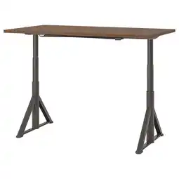 IKEA Bruin idÅsen bureau met verstelbare poten om op te zitten of te staan aanbieding
