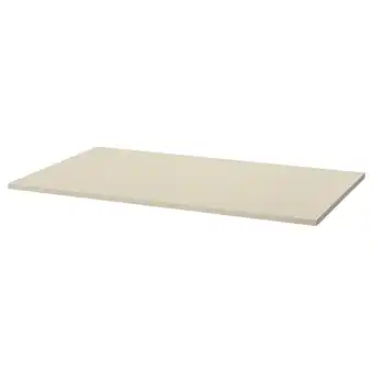 IKEA Een trotten beige rechthoekige plank gemaakt van melamine en spaanplaat aanbieding