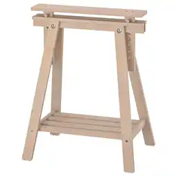 IKEA Mittback houten schraag, lichtbruin, verstelbaar, a-frame ontwerp voor tafels aanbieding