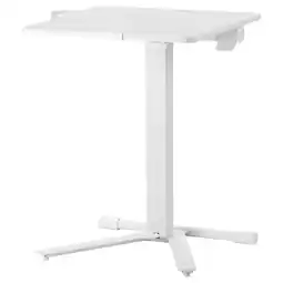 IKEA Verstelbare staande laptoptafel, wit, metaal en kunststof, statiefvoet, kantelbaar blad aanbieding