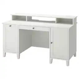 IKEA IdanÄs wit bureau: strak, functioneel met opbergruimte, duurzaam hout aanbieding