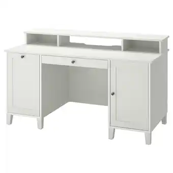 IKEA IdanÄs wit bureau: strak, functioneel met opbergruimte, duurzaam hout aanbieding