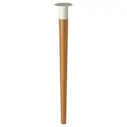 IKEA Hilver tafelpoot, lichtbruin bamboe, modern design aanbieding