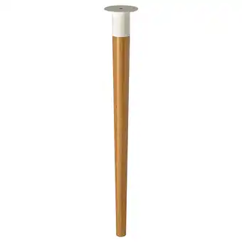 IKEA Hilver tafelpoot, lichtbruin bamboe, modern design aanbieding