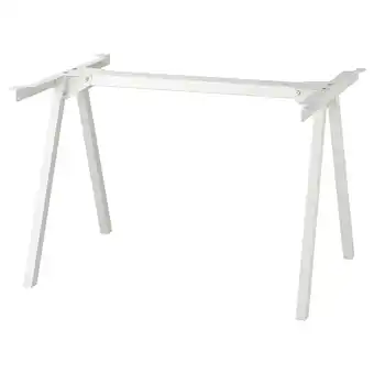 IKEA Trotten: wit metalen tafelonderstel Strak, minimalistisch ontwerp voor stabiliteit aanbieding