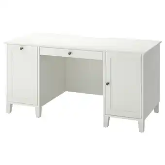 IKEA IdanÄs wit bureau - strak, opbergen, kabelbeheer aanbieding
