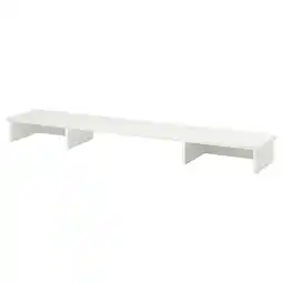 IKEA Witte idanÄs bureauplank, rechthoekig, voegt opbergruimte toe, tilt de monitor op aanbieding