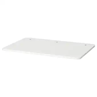 IKEA Rechthoekig wit relatera tafelblad, melamine oppervlak, vier voorgeboorde gaten, eenvoudig ontwerp aanbieding