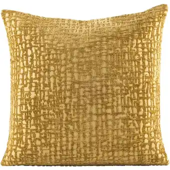 Leen Bakker Sierkussenhoes Kiran - oker - 45x45 cm - Leen Bakker aanbieding