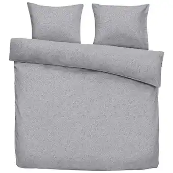 Leen Bakker Dekbedovertrek Guus - grijs - 200x200/220 cm - Leen Bakker aanbieding