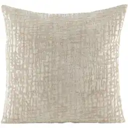Leen Bakker Sierkussenhoes Kiran - taupe - 45x45 cm - Leen Bakker aanbieding