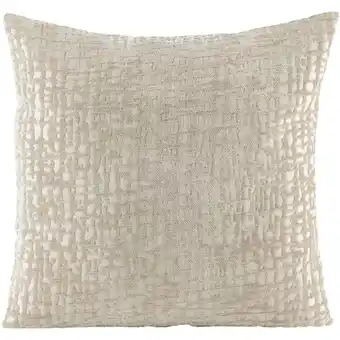 Leen Bakker Sierkussenhoes Kiran - taupe - 45x45 cm - Leen Bakker aanbieding