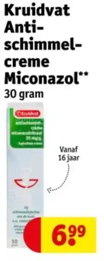 Kruidvat Kruidvat Anti- schimmelcreme Miconazol aanbieding
