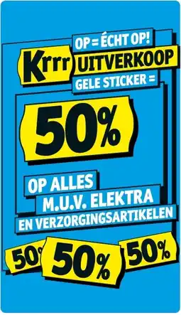 Kruidvat Op alles m.u.v. elektra en verzorgingsartikelen aanbieding