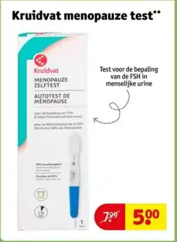 Kruidvat Kruidvat menopauze test aanbieding