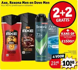 Kruidvat Axe, Rexona Men en Dove Men aanbieding