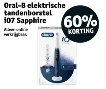 Kruidvat Oral B elektrische tandenborstel i07 Sapphire aanbieding