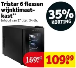 Kruidvat Tristar 6 flessen wijnklimaatkast aanbieding