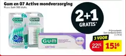 Kruidvat Gum en 07 Active mondverzorging aanbieding