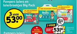 Kruidvat Pampers luiers en luierbroekjes Big Pack aanbieding