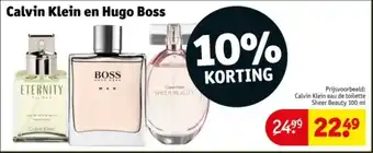 Kruidvat Calvin Klein en Hugo Boss aanbieding