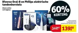 Kruidvat Diverse Oral B en Philips elektrische tandenborstels aanbieding