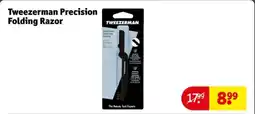 Kruidvat Tweezerman Precision Folding Razor aanbieding
