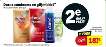 Kruidvat Durex condooms en glijmiddel aanbieding