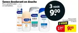 Kruidvat Sanex deodorant en douche aanbieding