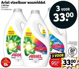 Kruidvat Ariel vloeibaar wasmiddel aanbieding