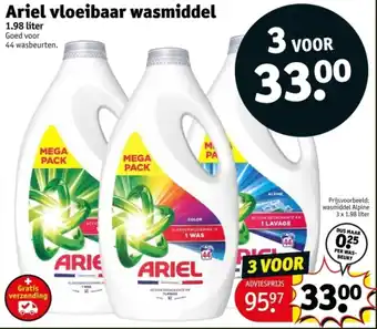 Kruidvat Ariel vloeibaar wasmiddel aanbieding