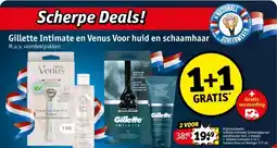 Kruidvat Gillette Intimate en Venus Voor huid en schaamhaar aanbieding