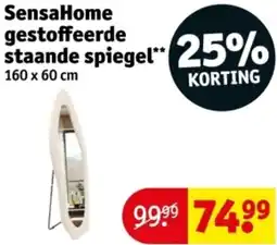 Kruidvat SensaHome gestoffeerde staande spiegel aanbieding