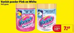 Kruidvat Vanish poeder Pink en White aanbieding