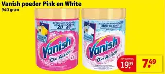 Kruidvat Vanish poeder Pink en White aanbieding