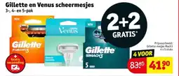 Kruidvat Gillette en Venus scheermesjes aanbieding