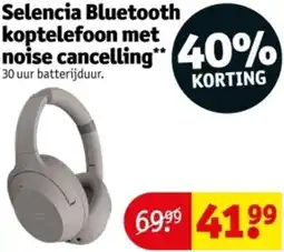 Kruidvat Selencia Bluetooth koptelefoon met noise cancelling aanbieding