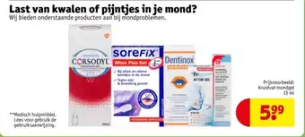 Kruidvat Last van kwalen of pijntjes in je mond? aanbieding