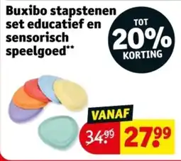 Kruidvat Buxibo stapstenen set educatief en sensorisch speelgoed aanbieding